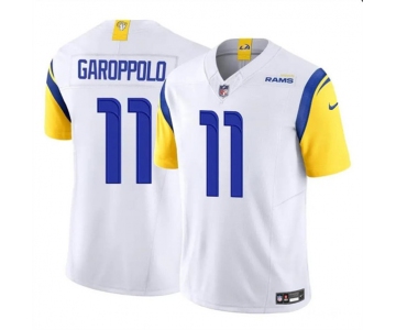 Youth Los Angeles Rams #11 Jimmy Garoppolo White 2024 F.U.S.E. Vapor Untouchable Football Stitched Jersey