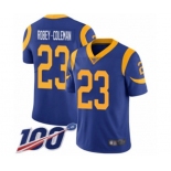 Youth Los Angeles Rams #23 Nickell Robey-Coleman Royal Blue Alternate Vapor Untouchable Limited Player 100th Season Football Jersey
