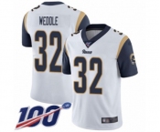 Youth Los Angeles Rams #32 Eric Weddle White Vapor Untouchable Limited Player 100th Season Football Jersey