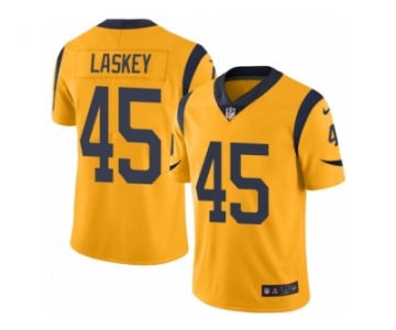 Youth Nike Los Angeles Rams #45 Zach Laskey Limited Gold Rush NFL Jersey