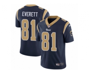 Youth Nike Los Angeles Rams #81 Gerald Everett Vapor Untouchable Limited Navy Blue Team Color NFL Jersey