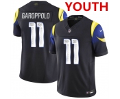 Youth los angeles rams #11 jimmy garoppolo midnight blue 2025 f.u.s.e. “rivalries” vapor limited football stitched jersey Youth los angeles rams #11 jimmy garoppolo midnight blue 2025 f.u.s.e. “rivalries” vapor limited football stitched jersey