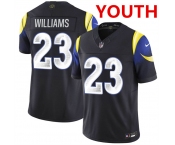Youth los angeles rams #23 kyren williams midnight blue 2025 f.u.s.e. “rivalries” vapor limited football stitched jersey Youth los angeles rams #23 kyren williams midnight blue 2025 f.u.s.e. “rivalries” vapor limited football stitched jersey