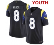Youth los angeles rams #8 jared verse midnight blue 2025 f.u.s.e. “rivalries” vapor limited football stitched jersey Youth los angeles rams #8 jared verse midnight blue 2025 f.u.s.e. “rivalries” vapor limited football stitched jersey