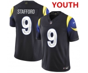 Youth los angeles rams #9 matthew stafford midnight blue 2025 f.u.s.e. “rivalries” vapor limited football stitched jersey Youth los angeles rams #9 matthew stafford midnight blue 2025 f.u.s.e. “rivalries” vapor limited football stitched jersey