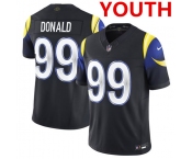 Youth los angeles rams #99 aaron donald midnight blue 2025 f.u.s.e. “rivalries” vapor limited football stitched jersey Youth los angeles rams #99 aaron donald midnight blue 2025 f.u.s.e. “rivalries” vapor limited football stitched jersey