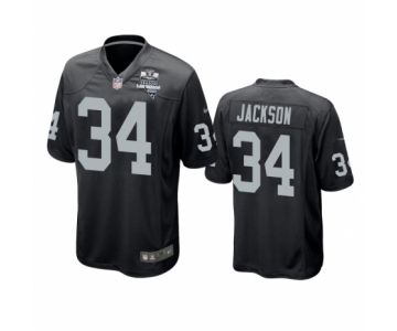 Las Vegas Raiders 334 Bo Jackson Black 2020 Inaugural Season Game Jersey