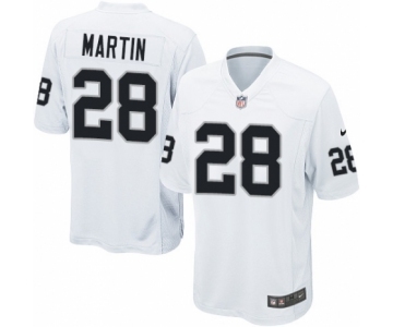Men's Nike Oakland Raiders #28 Doug Martin Game White NFL Jersey