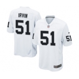 Men's Nike Oakland Raiders #51 Bruce Irvin Game White NFL Jersey