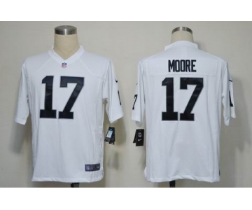 nike nfl jerseys oakland raiders #17 denarius moore white[game]
