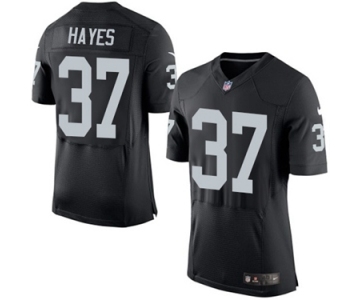 Men's Nike Oakland Raiders #37 Lester Hayes Elite Black Team Color NFL Jersey