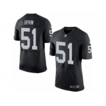 Men's Nike Oakland Raiders #51 Bruce Irvin Elite Black Team Color NFL Jersey