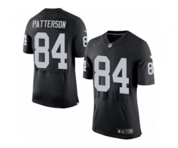 Men's Nike Oakland Raiders #84 Cordarrelle Patterson Elite Black Team Color NFL Jersey