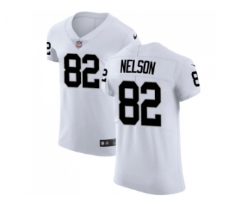 Nike Oakland Raiders #82 Jordy Nelson White Men Stitched NFL Vapor Untouchable Elite Jersey