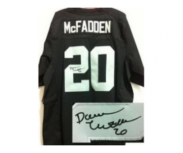 nike nfl jerseys oakland raiders #20 darren mcFadden black[Elite signature]