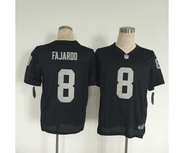 nike nfl jerseys oakland raiders #8 fajardo black[Elite][fajardo]