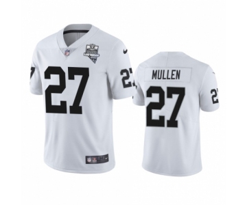 Las Vegas Raiders #27 Trayvon Mullen White 2020 Inaugural Season Vapor Limited Jersey