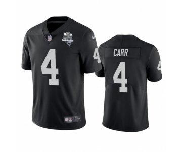 Las Vegas Raiders  #4 Derek Carr Black 2020 Inaugural Season Vapor Limited Jersey
