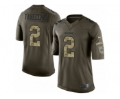 Men Nike Oakland Raiders #2 Giorgio Tavecchio Limited Green Salute to Service NFL Jersey