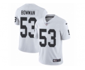 Men Nike Oakland Raiders #53 NaVorro Bowman White Vapor Untouchable Limited Player NFL Jersey