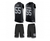 Men Nike Oakland Raiders #55 Marquel Lee Limited Black Tank Top Suit NFL Jersey