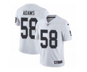 Men Nike Oakland Raiders #58 Tyrell Adams White Vapor Untouchable Limited Player NFL Jersey