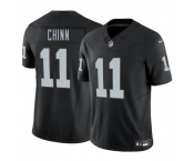 Men's Las Vegas Raiders #11 Jeremy Chinn Black 2025 F.U.S.E. Vapor Football Stitched Jersey