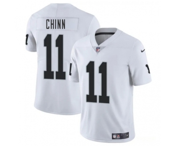 Men's Las Vegas Raiders #11 Jeremy Chinn White 2025 Vapor Football Stitched Jersey