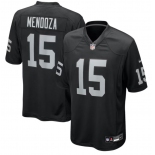 Men's Las Vegas Raiders #15 Fernando Mendoza Black 2026 Football Stitched Game Jersey
