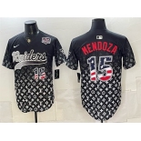 Men's Las Vegas Raiders #15 Fernando Mendoza Black USA 250 Fourth of July Vapor Limited Stitched Baseball Jersey Men's Las Vegas Raiders #15 Fernando Mendoza Black USA 250 Fourth of July Vapor Limited Stitched Baseball Jersey