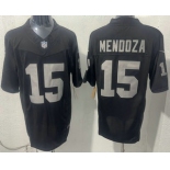 Men's Las Vegas Raiders #15 Fernando Mendoza Limited Black FUSE Vapor Jersey