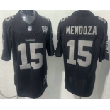 Men's Las Vegas Raiders #15 Fernando Mendoza Limited Black Fashion FUSE Vapor Jersey