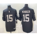 Men's Las Vegas Raiders #15 Fernando Mendoza Limited Black Vapor Jersey