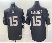Men's Las Vegas Raiders #15 Fernando Mendoza Limited Black Vapor Jersey