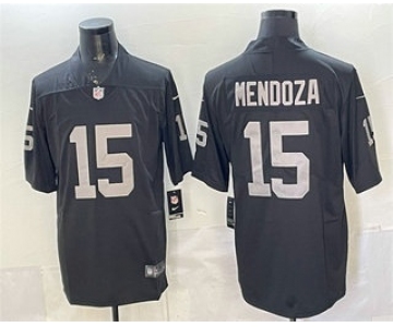 Men's Las Vegas Raiders #15 Fernando Mendoza Limited Black Vapor Jersey