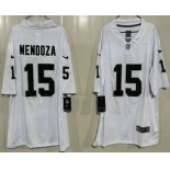 Men's Las Vegas Raiders #15 Fernando Mendoza Limited White Vapor Jersey