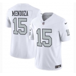 Men's Las Vegas Raiders #15 Fernando Mendoza White 2025 F.U.S.E. Vapor Stitched Football Jerseys