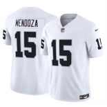 Men's Las Vegas Raiders #15 Fernando Mendoza White 2026 Draft F.U.S.E. Vapor Untouchable Limited Football Stitched Jersey Men's Las Vegas Raiders #15 Fernando Mendoza White 2026 Draft F.U.S.E. Vapor Untouchable Limited Football Stitched Jersey