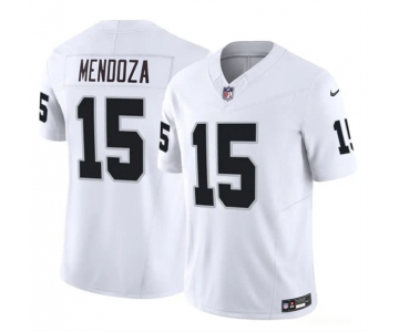 Men's Las Vegas Raiders #15 Fernando Mendoza White 2026 Draft F.U.S.E. Vapor Untouchable Limited Football Stitched Jersey