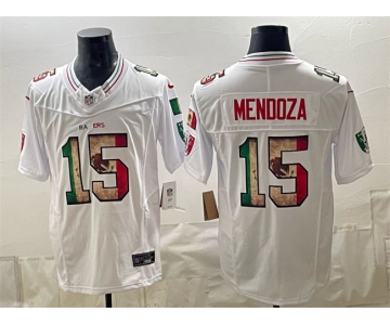 Men's Las Vegas Raiders #15 Fernando Mendoza White F.U.S.E. Mexico Vapor Untouchable Limited Football Stitched Jersey