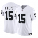 Men's Las Vegas Raiders #15 Kyle Philips White 2025 F.U.S.E. Vapor Football Stitched Jersey