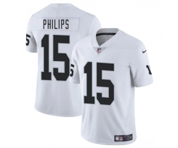 Men's Las Vegas Raiders #15 Kyle Philips White 2025 Vapor Football Stitched Jersey