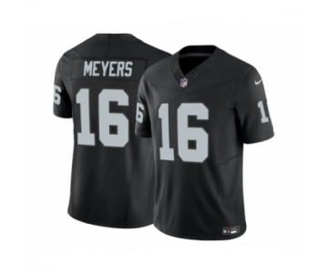 Men's Las Vegas Raiders #16 Jakobi Meyers Black 2023 F.U.S.E Vapor Untouchable Football Stitched Jersey