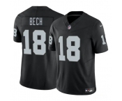 Men's Las Vegas Raiders #18 Jack Bech Black 2025 Draft F.U.S.E. Vapor Untouchable Football Stitched Jersey