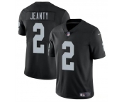 Men's Las Vegas Raiders #2 Ashton Jeanty Black 2025 Draft Vapor Untouchable Limited Football Stitched Jersey