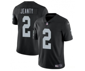 Men's Las Vegas Raiders #2 Ashton Jeanty Black 2025 Draft Vapor Untouchable Limited Football Stitched Jersey