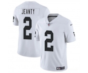 Men's Las Vegas Raiders #2 Ashton Jeanty White 2025 Draft Vapor Untouchable Limited Football Stitched Jersey