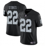 Men's Las Vegas Raiders #22 Eric Stokes Black 2025 Vapor Football Stitched Jersey