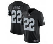 Men's Las Vegas Raiders #22 Eric Stokes Black 2025 Vapor Football Stitched Jersey