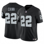 Men's Las Vegas Raiders #22 Jeremy Chinn Black 2025 F.U.S.E. Vapor Football Stitched Jersey
